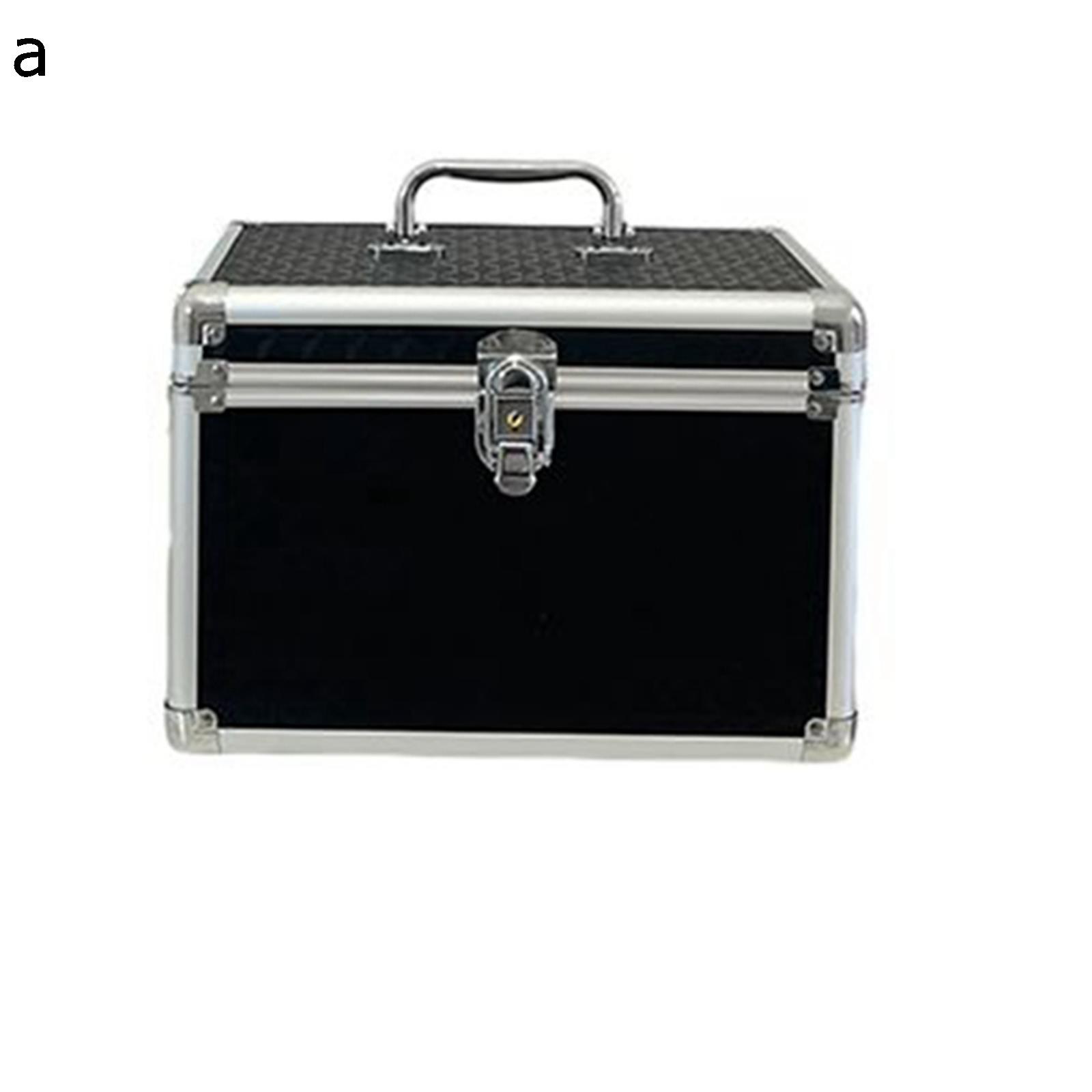 コスメ収納ボックス ミラー付き 2段タイプ 大容量ボックス アーガイル柄 メイクケース メイクアップケース 化粧品入れ メイクボックス 多機能 小物整理 多用ケ...