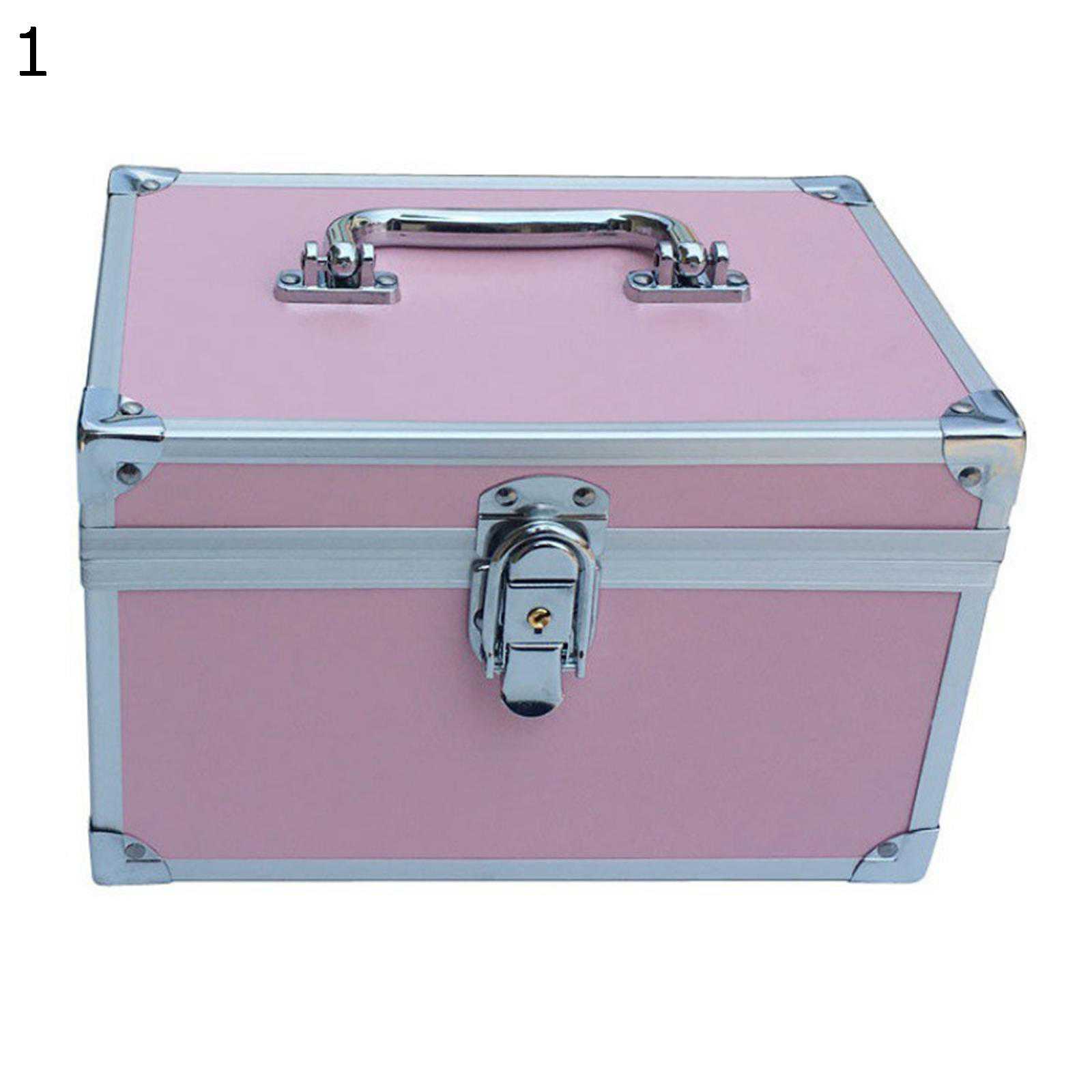 メイク用品ボックス パッチワーク 2段タイプ 手提げ コスメ収納 化粧品入れ 多容量 メイクボックス 化粧箱 メイクアップケース 機能的ケース 便利 超軽量 携帯用 旅行用 家庭用 プレゼント