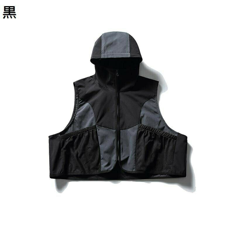 アウトドアベスト メンズ ファッションベスト 作業ウェア カメラマン ジレ チョッキ 通気 速乾 パッチワーク 超軽量 ポケット多い 重ね..
