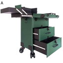 コスメ収納ボックス キャスター付き 折り畳み式 引き出し 3層折り メイクケース ボックス 化粧道具ボックス 化粧箱 多機能 多用 小物収納 ハンドル付き スーツケース 収納用品 お自宅 耐久性