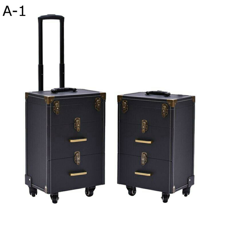 メイクボックス メイク用品ボックス キャスター付き 大容量 コスメ収納 化粧品入れ スーツケース型 化..