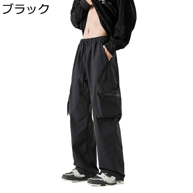 カーゴパンツ ワイド マルチポケット ワークパンツ メンズ チノパンツ 春秋用 ファッション カジュアル ゆったり 体型カバー お洒落 トレンド 着回し力 ルーズ ミリタリーパンツ 脚長 男性
