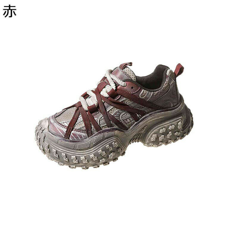 厚底 レディーススニーカー スポーツシューズ レースアップ 美脚効果 滑り止め 歩きやすい 耐摩耗 通気性 女性 コンフォート トレーニング ウォーキング スポーツ カジュアル 日常 アウトドア