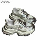 厚底スニーカー レディース 運動靴 スポーツシューズ 美脚効果 身長アップ トレッキング 軽量 コンフォート 安定感 レースアップ 透気 滑りにくい トレーニング ウォーキング アウトドア 四季