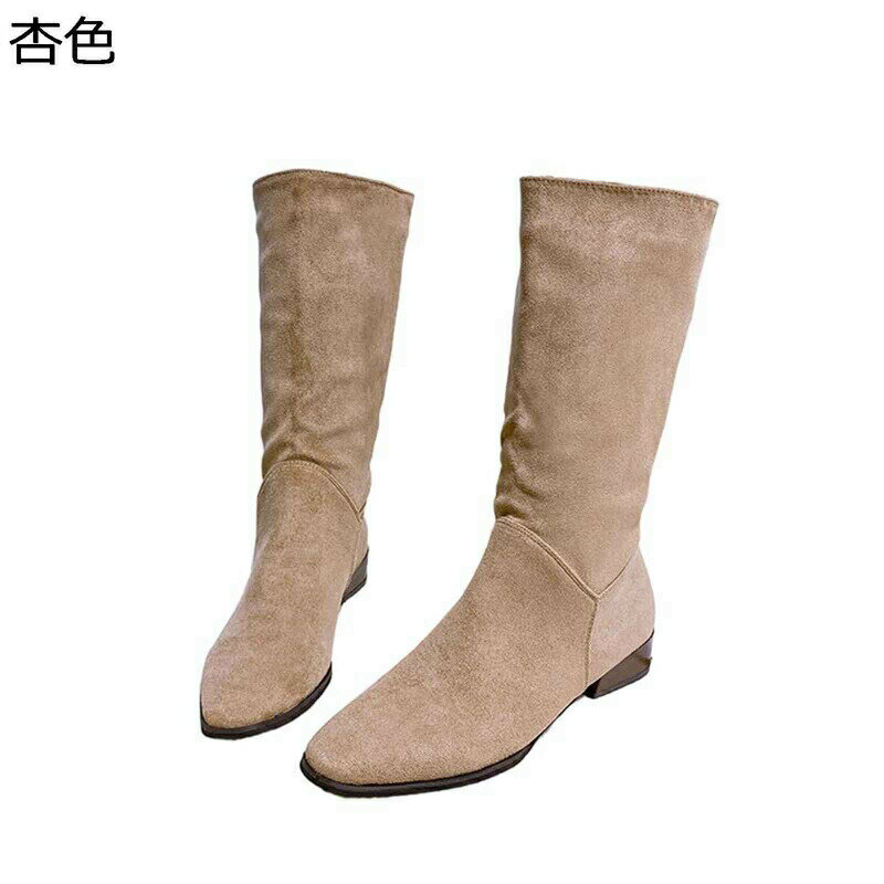 ひざ丈 ロングブーツ レディース くしゅくしゅブーツ 袴ブーツ 秋冬 合成皮革 足細く見え 安定感 大きめ ゆったり 防滑 ゴムソール 歩きやすい 脱げない フィット 着回し 韓国 パーティー 演出 長靴
