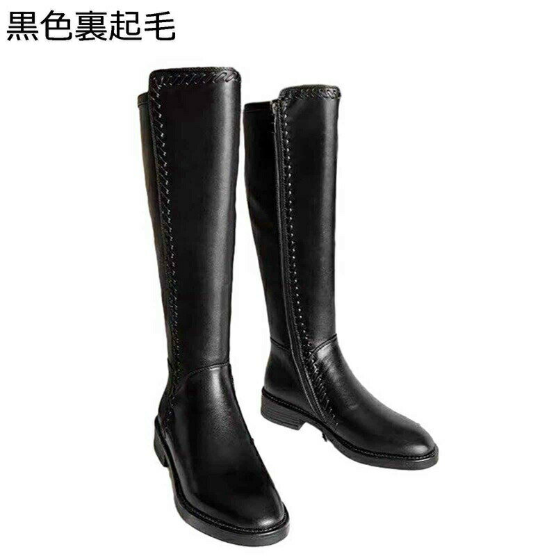 ロングブーツ レディース 袴ブーツ 合皮 膝下 ミドル丈 サイドジップ 太めヒール 6cm 足細 ジョッキーブーツ 秋冬春 大人 可愛い ファッション 防水 防滑 大きいサイズ 通勤 パーティ ストリート