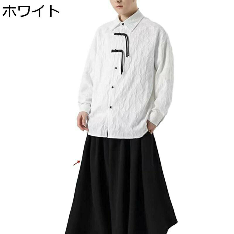 唐装 チャイナ服 メンズ 長袖 漢服 伝統服 春秋 大きいサイズ 花柄 プリント 通気性 形態安定 軽量 武術シャツ カンフーシャツ トップス アウター 中華風 シャツ ファッション 旅行 唐衣 お出掛け