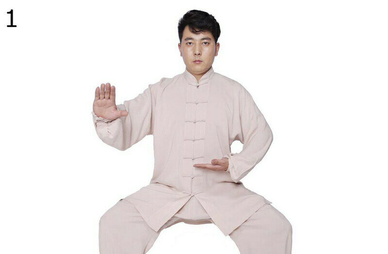 レディース メンズ 上下セット 唐装 漢服 長袖 チャイナシャツ 春秋 太極拳服 大きいサイズ カジュアル フイット ゆったり 無地 シンプル 表演服 武術シャ...