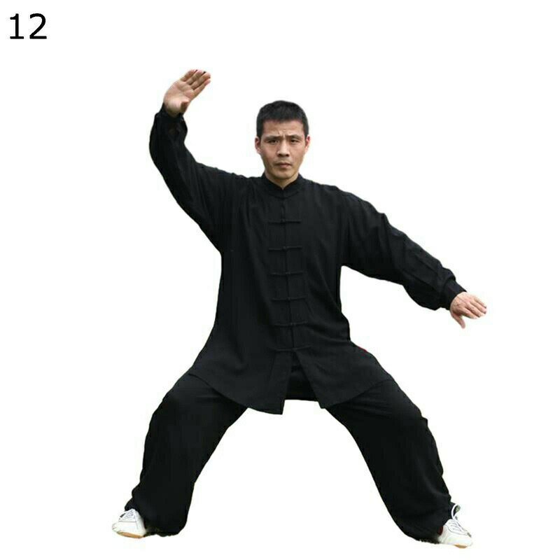 上下セット 唐装 漢服 長袖 レディース メンズ チャイナシャツ 春秋 太極拳服 大きいサイズ カジュアル フイット ゆったり 無地 シンプル 表演服 武術シャ...