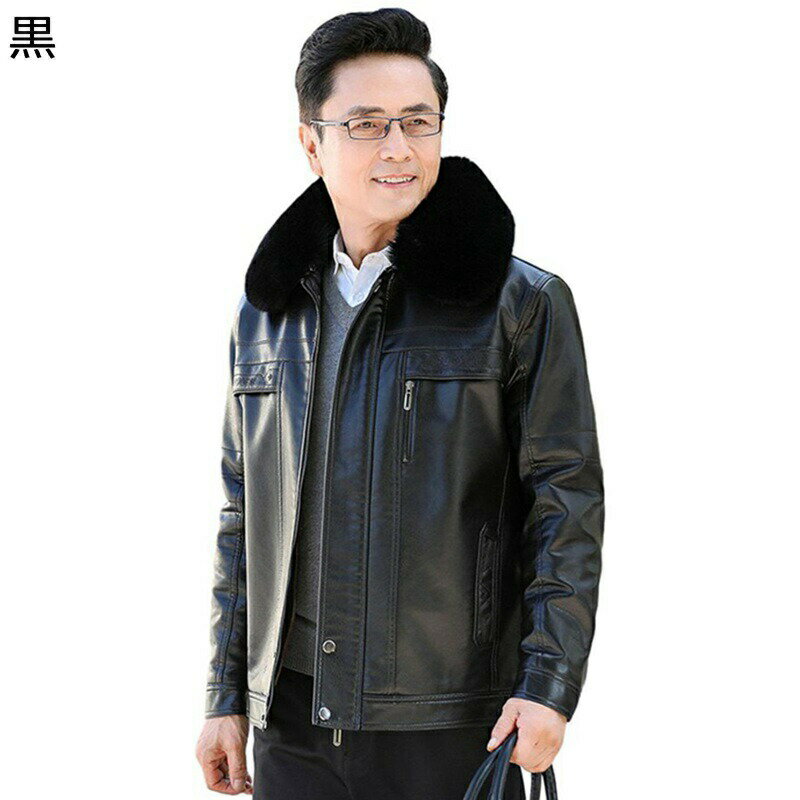 ライダースジャケット メンズ ボア付き 防寒着 保温 もこもこ PUレザー 合皮ジャン 取り外しボア ブルゾン 秋 冬 ボアネック 防水 大きいサイズ 厚い ゆったり カジュアル 普段用 アウトドア