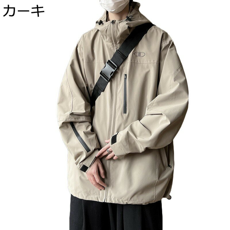 ワークジャケット ブルゾン 立ち襟 メンズ 長袖 体型カバー M〜5XL ゆったり ポケット付き ショートコート 羽織り アウター ストリート系 コート 春秋 防風 スタリッシュ ストリート系 ハンサム