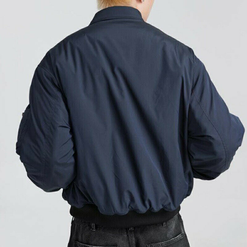 フライトジャケット メンズ ブルゾン ウインドブレーカー カッコイイ ショート ジャケット 立ち襟 春秋 スタジアムジャンパー ゆったり カジュアル ストリート 男性用 おしゃれ 大きいサイズ
