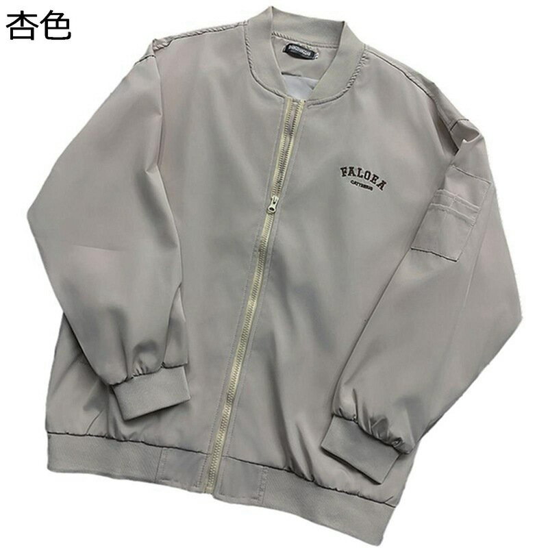 楽天kcreateフライトジャケット メンズ 刺繍 スタジアムジャンパー カジュアル ジャンパー ゆったり 薄手 アウター 防風 ジップアップ オシャレ 大きいサイズ コート 作業 スポーツ ウオーキング