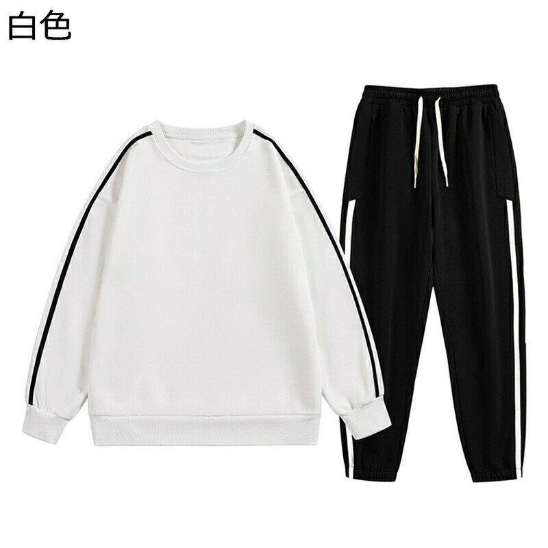 トレーナー ロングtシャツ メンズ 上下アップ 長袖 上着 カットソー ラウンドネック 秋冬 ロングズボン プルオーバー 伸縮性 お洒落 パーカー ゆったり 部屋着 普段着 男女兼用 原宿系 スウェット