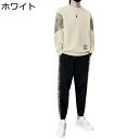 2点セット トレーナー ロングTシャツ メンズ 秋服 切り替え スウェット ゆったり 長袖カットソー かっこいい パーカー 丸襟 プルオーバー ベーシック 柔ら...