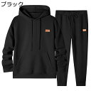 ジャージセット 上下セット メンズ フードパーカー 春秋服 オーバーサイズ 長袖 アウター スウェット 防寒 伸縮性 プルオーバー ベーシック ロングパンツ お洒落 通勤 スポーツウェア 旅行 ランニングウェア