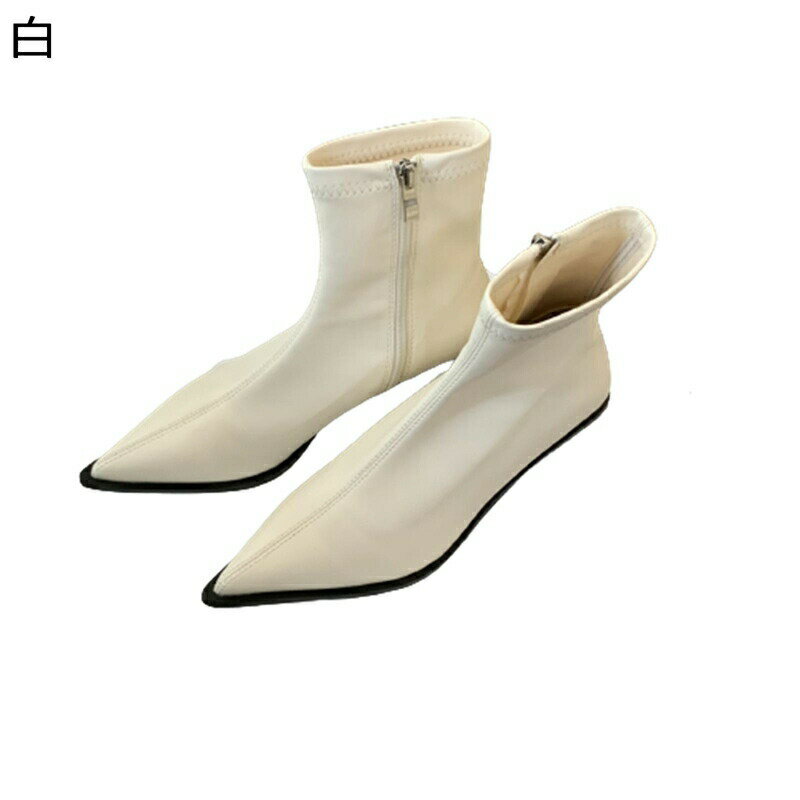 ショートブーツ 短靴 レディース カジュアルブーツ 短め 秋冬着 ピンヒール ポインテッドトゥ ハイヒール ファスナー 美脚 カジュアル 軽便 やわらか 歩きやすい 透気 日常 普段使い 会社用