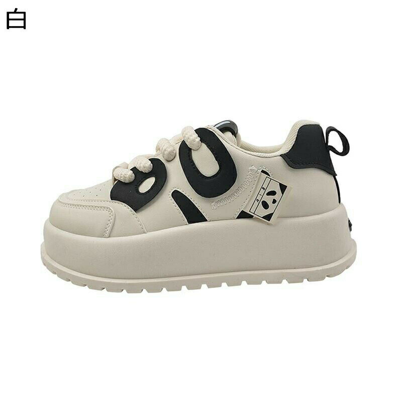 厚底靴 スニーカー レディース ランニングシューズ レースアップ スポーツシューズ 5cmヒール 身長アップ お洒落 滑り止め 耐久 軽便 歩きやすい 柔軟 透...