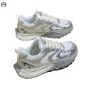 厚底スニーカー レディース 運動靴 光沢感 美脚 スポーツシューズ トレーニング ウォーキング トレッキング 安定感 レースアップ 超軽量 柔軟性 透気 防滑 散歩 買い物 アウトドア 春夏秋冬