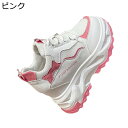 10cm厚底スニーカー レディース 運動靴 美脚 身長アップ スポーツシューズ トレーニング ウォーキング トレッキング 軽い 柔軟 レースアップ 透気 滑り止...