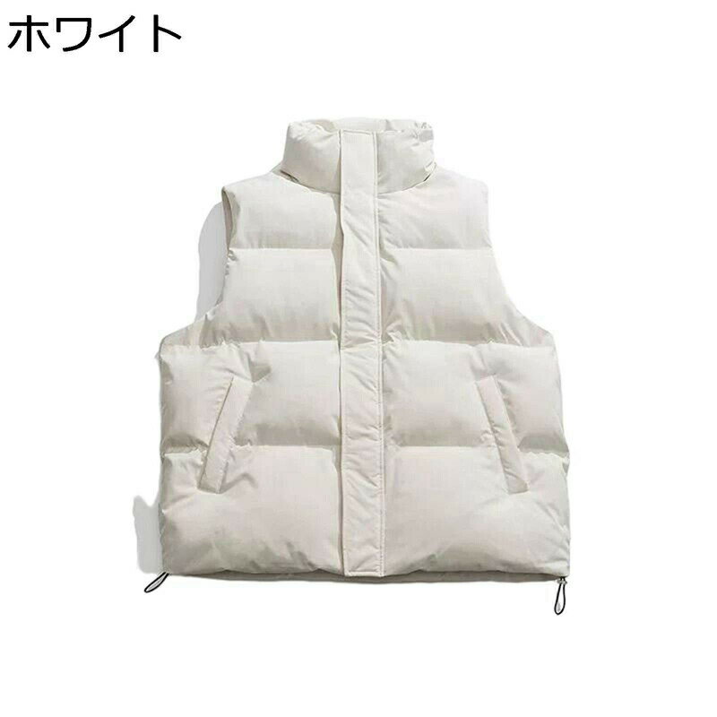 中綿ベスト ダウンコットンベスト メンズ インナーベスト スポーツ カジュアル 秋冬 厚手 防寒対策 保温性 ゆったり 暖かい 袖なしダウンジャケット 冬物 アウトドア