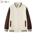 スタジャン S-4XL 男女兼用 メンズ レディース 立ち襟 べスボールジャケット 無地 ジップアップ 大きいサイズ ブルゾン カジュアル 野球服 ヴァーシティ パーカー スタジアムジャンパー アメカジ オーバーサイズ
