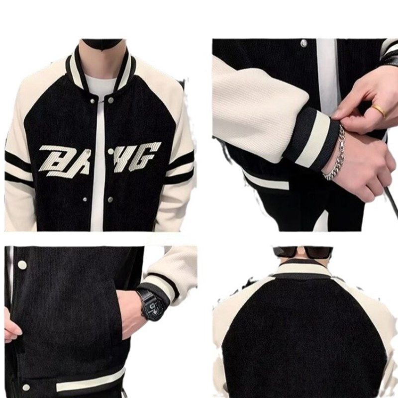 メンズ スタジャン レター刺繍 スタジアムジャンパー ジャンパー コーデュロイ べスボールジャケット コールテン 防風 保温性 野球服 アメカジジャケット 韓国風 アウター 上着 ビッグシルエット アウトドア バイク