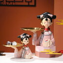 宮廷古風な女の子のトレイ 置物 玄関収納 鍵置き 卓上置物 鍵スタンド 収納ケース 口紅スタンド 玄関に鍵収納 多機能収納 リビングルーム アクセサリー 結婚 ...