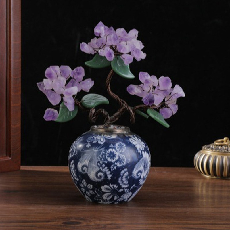 クリスタル クリア水晶 シトリン 黄水晶 置物 幸運 風水運気 誕生日プレゼント女性 家の装飾 枯れない花 造花 結婚記念日プレゼント 結婚祝い バレンタインデー 彼女 妻 母への贈り物 浄化用 ガラスインテリア