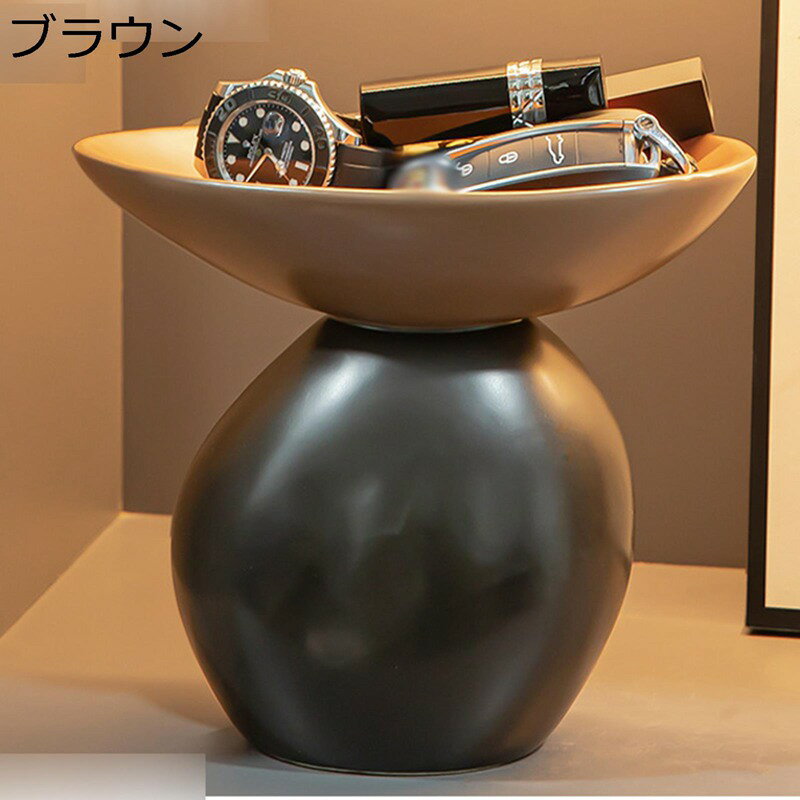 北欧風 キー収納 陶器 おしゃれ 小物入れ 玄関収納 オブジェ 置物 鍵置き 鍵入れ おしゃれ 卓上置物 収納トレイ 玄関 インテリア 化粧卓 口紅スタンド 財布 コイン キャンディー皿 実用性が高い 新築祝い