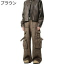 カーゴパンツ ワークパンツ メンズ チノパンツ マルチポケット ゆったり 両側ポケット カジュアル 体型カバー 着回し力 ロングパンツ 前開き カジュアル 美脚...