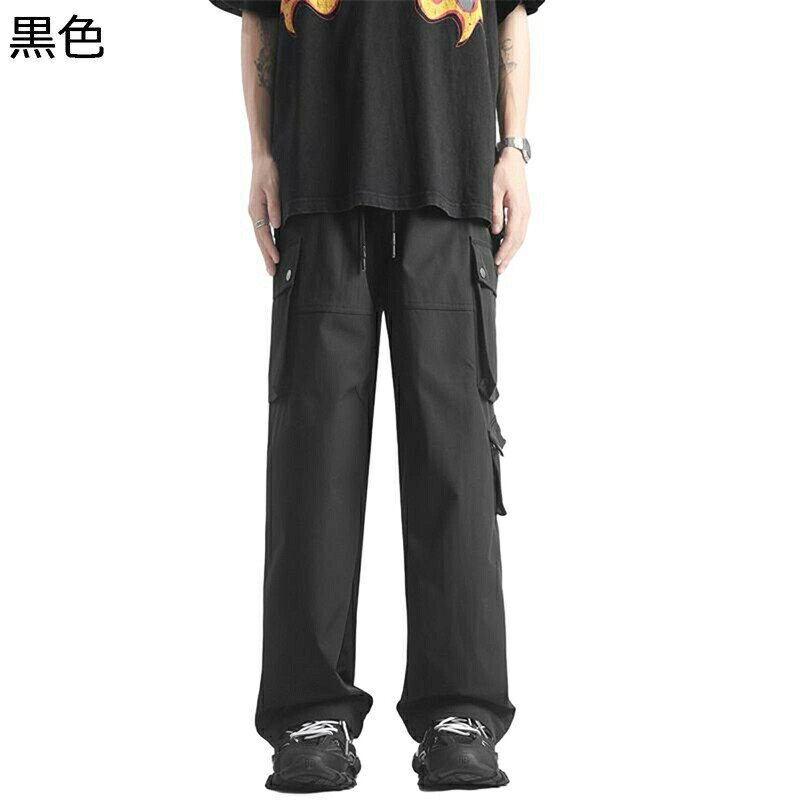 チノパンツ メンズ ミリタリーパンツ ワイド カーゴパンツ ベージュ ブラック M-5XL 四季通用 リラックス デザイン性 作業着 スポーツウェア アウトドア ワーク シンプル 無地 簡約