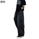 ジーパン メンズ ジーンズ デニムパンツ 春秋用 ロングパンツ チノパンツ ゴムウエスト マルチポケット ヴィンテージ 体型カバー 日系 男らしさ ユニセックス...