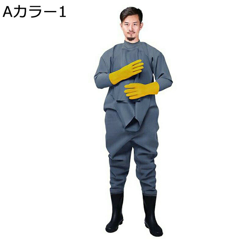 全身防水ウェーダー 釣り用 作業服 胴長 ラジアルソール 作業着 防水ズボン 田植え 魚市場 水回り 仕事..