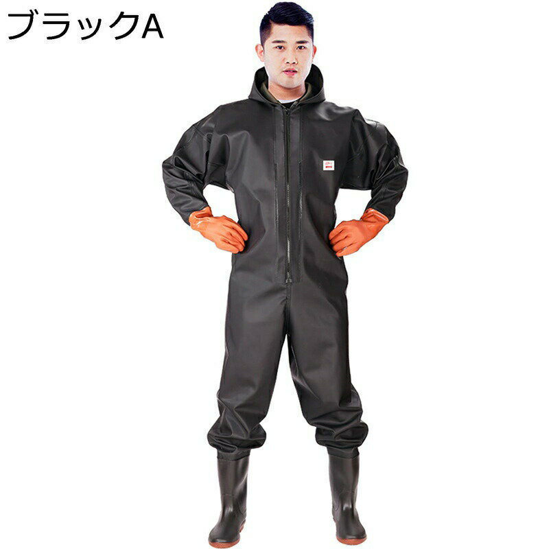 ウェーダー ロングレインブーツ 胴回り フィッシング フード付き チェストハイウェーダー 大きいサイズ..
