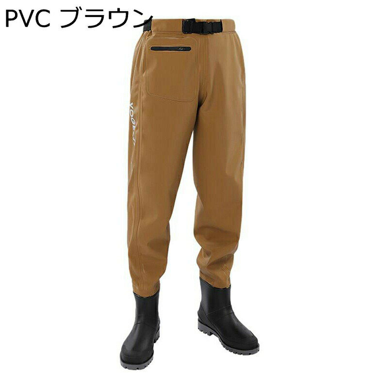 釣り用ウェーダー ウェスト丈 ラジアルソール 一体成型 胴長靴 作業着 渓流釣り 田植え 梅雨対策 雨道 アウトドア 耐酸 耐アルカリ 完全防水 耐磨耗 フィッシングウェーダー ヒップブーツ 2