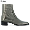チェルシーブーツ メンズ 本革 サイドジップ 秋冬春 ハイカット 光沢 レザー ショートブーツ オシャレ 短靴 暖かい 防寒 柔らか ゴム底 歩きやすい ポイン...
