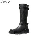 厚底 ロングブーツ 本革 ダブルストラップ 長靴 ジョッキーブーツ メンズ 袴ブーツ 足細 着脱簡単 履きやすい 定番 クラシック 秋冬 ソフト 防滑 大きいサ...