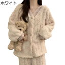 ネルパジャマ レディース レース ルームウェア 部屋着 2着セット 長袖 ロングパンツ 秋冬向き サンゴネル 前開き ふわふわ モコモコ 可愛い 厚手 ゆったり 吸汗 吸湿 通気 耐摩耗 寝衣 女の子