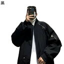 フライトジャケット メンズ MA-1 ジャケット ブルゾン かっこいい ファスナー飾り エムエーワン オーバーサイズ 防寒 防風 カジュアルスタジャン アウター 秋 冬 コーディネート 通勤 通学