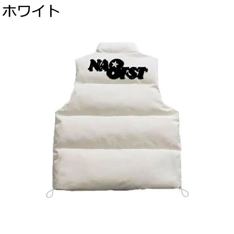秋冬 中綿ベスト トップス ゆったり 防風 防寒対策 暖かベスト ノースリーブ チョッキ 立ち襟 ショート 大きいサイズ カジュアル アウター 普段着 アウトドア 作業 ハイキング