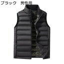 ダウンベスト メンズ 暖かベスト 秋冬 大きいサイズ カップルベスト ショート丈 スタンドカラー 無地 カジュアル 厚手 防風防寒 保温 スリム 軽量 カップル 冬物 日常 旅行(4)