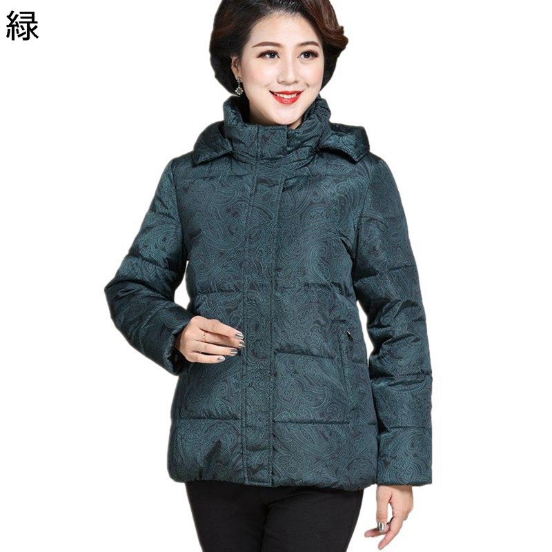 ママジャケット レディース ウィンタージャケット 花柄 プリント 長袖 大きいサイズ 綿入れ 綿服 雪対策 厚い アウトドア 上着 トップス 婦人服 シニアアウター 秋 冬 高齢者 老人 よい手触り