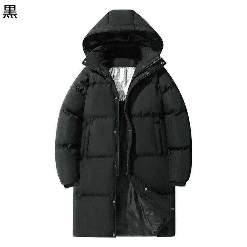 中綿ジャケット メンズ 中綿入れアウター ロングコート 綿服 厚い 防寒対策 暖かい 冬着 ウィンタージャケット 膝上丈 オーバーサイズ 両サイドポケット ブルゾン ユニセックス お出かけ