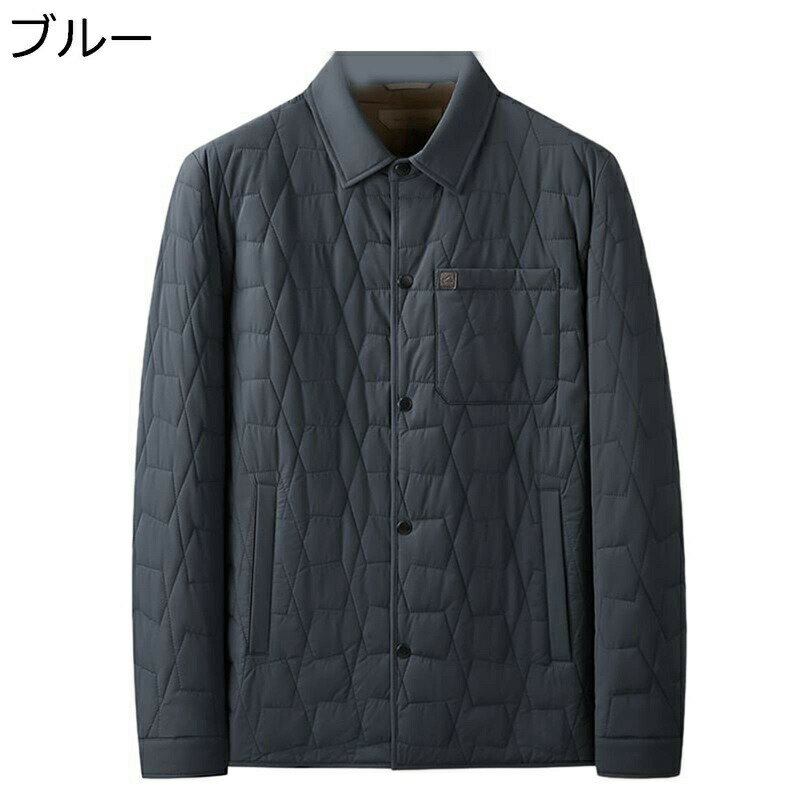 中綿ジャケット メンズ 中綿入れコート ブルゾン 綿服 あったかい 秋 冬 ダウンアウター キルティング ワイド ショート丈 ライトアウター カジュアル サイドポケット 通勤通学 着回し レトロ