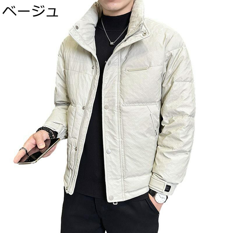 楽天kcreate冬用 メンズ ダウンジャケット フェザー 厚手 防寒着 立ち襟 ダウンコート 保温ブルゾン 防寒 防風 アウター 撥水 おしゃれ カッコイイ 作業 アウトドア ウオーキング