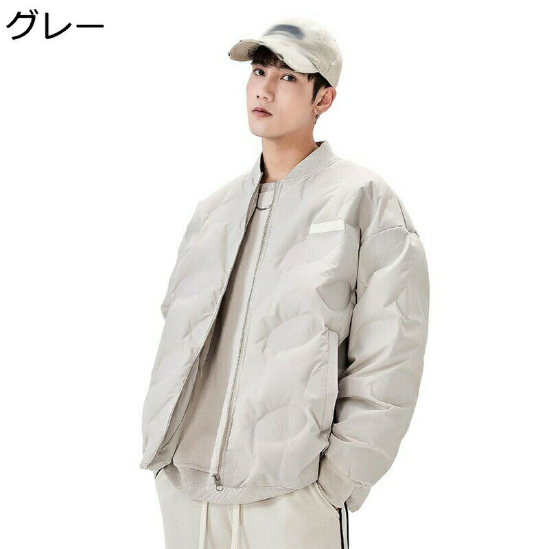 楽天kcreate冬服 メンズ ダウンジャケット スタジアムジャンパー 厚手 防寒着 立襟 ブルゾン フェザー 保温 ユニセックス 防風 保温性 シンプル 無地 アウトドア ダウンコート 普段着 ウオーキング