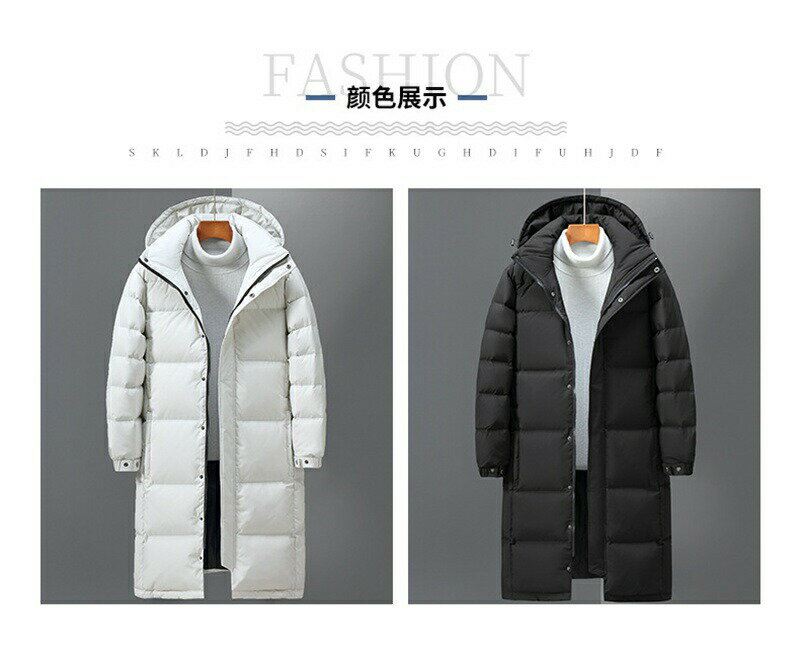 ダウンコート メンズ ロングダウンジャケット 大きいサイズ 欧米風 シンプル 秋冬 膝丈 膝下 厚手 フード着脱 カジュアル ビジネス 防寒対策 保温 あたたかい 作業 アウトドア