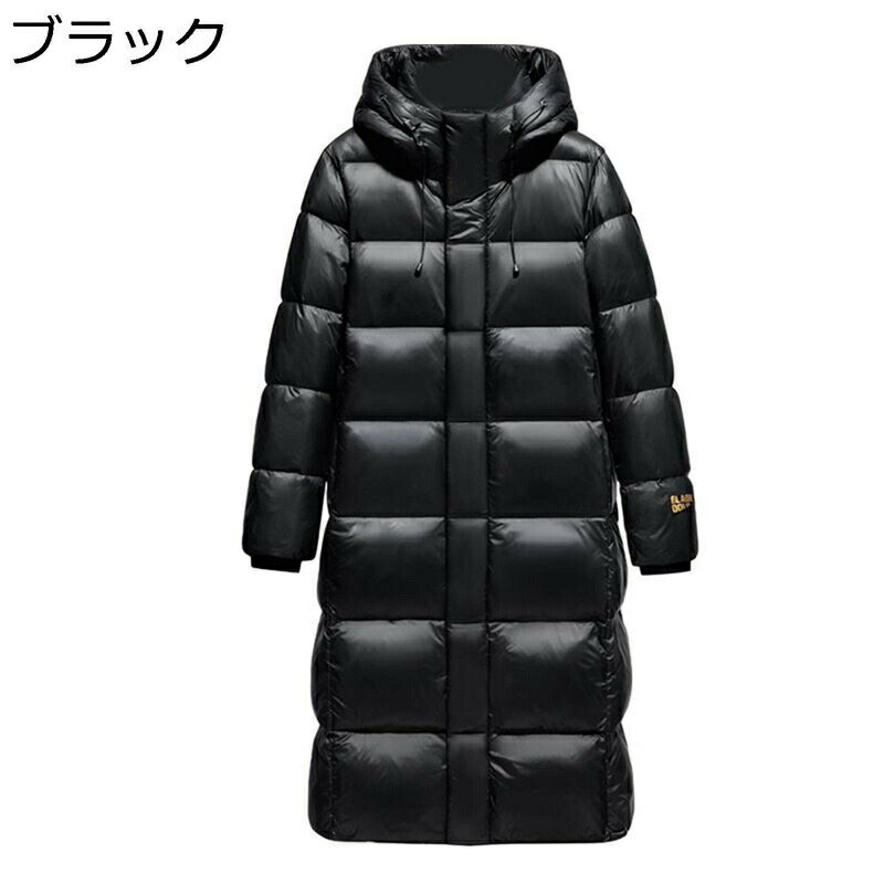 ダウンジャケット ダウンコート メンズ ロング丈 秋冬 防水 フード付き 冬用コート 厚手 防寒対策 保温性 暖かい カジュアル 日常 旅行 冬物 アウトドア(4.0)