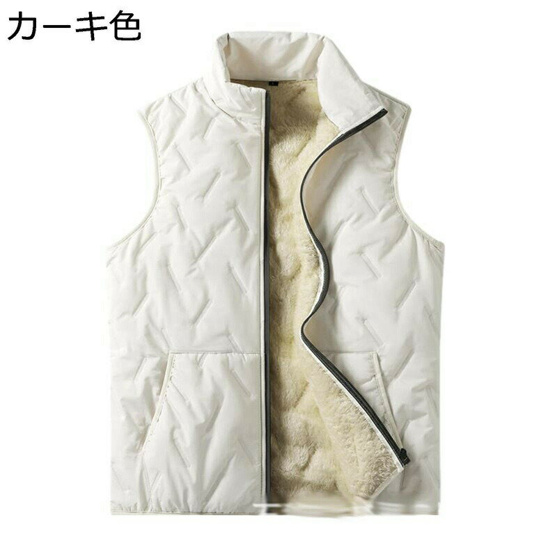 アウターベス 中綿ベスト メンズ あったか 防風 中綿 綿入れベスト 大きいサイズ 無袖ジャケット 柔らかい 軽便 防水性 耐久 シンプル オシャレ カジュアル 通学 会社 日常 秋用 冬用